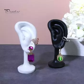 Держатель для демонстрации сережек, подставка для манекена, стойка для ювелирных изделий, модель уха, дисплей для ювелирных изделий, серьги, ювелирный магазин, инструмент чёрный