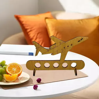 Держатель для денег, подарок на день рождения, самолет, наличные, принадлежности для вечеринок «сделай сам», настольное деревянное украшение для