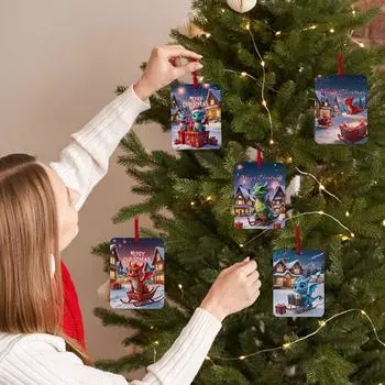 Держатель для денег Рождественские открытки 8 штук Милые животные Рождественские открытки для денег Рождественские украшения Забавный рождественский сюрприз Зажим для денег