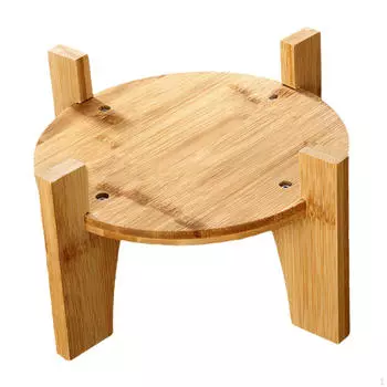 Держатель для диспенсера для напитков, подставка для цветочного горшка, круглая основа, деревянный маленький аквариум, многоцелевой 18cm diameter