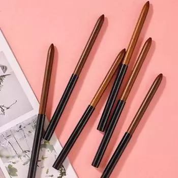 Держатель для дизайна ногтей, не линяет, сделай сам, хорошая кисточка для полимеризации, ручка для сандалового дерева, подметающая линия для рисования ногтей F