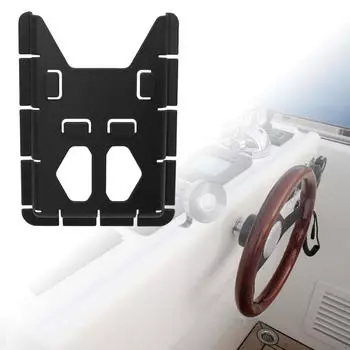 Держатель для документов автомобиля 14,4x20 см, стойка для хранения для мотоцикла, автомобиля, грузовика, легкая, простая сборка Black