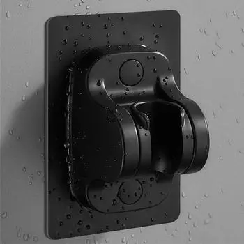 Держатель для душа на присоске Регулируемый держатель насадки для душа Ручной держатель с насадкой без ударов Поворот на 90 градусов Кронштейн для душа серебряный