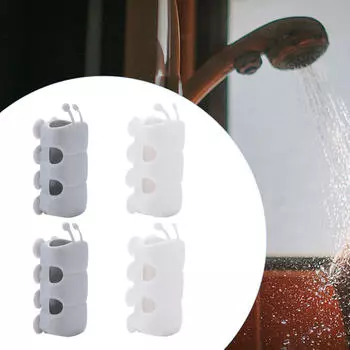 Держатель для душевой лейки на присоске, стойка для душевой лейки в ванной, силиконовый спрей для настенного крепления