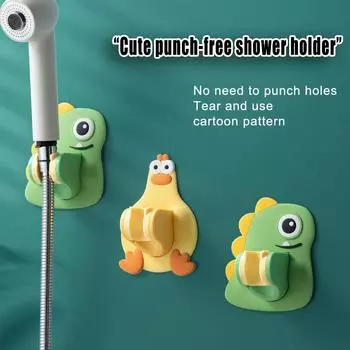 Держатель для душевой лейки настенный кронштейн для крепления душа с рисунком регулируемый кран спринклер фиксатор основание аксессуары для ванной комнаты зелёный