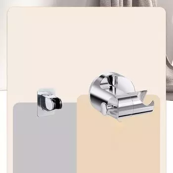 Держатель для душевой лейки, регулируемый самоклеящийся кронштейн для душевой лейки, настенное крепление на присоске, держатель для душа, аксессуары для ванной комнаты grey