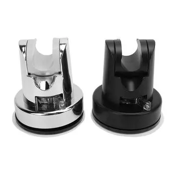 Держатель для душевой лейки с присоской, подвижный, без сверления, настенный, ручной держатель для душевой лейки, серебристый, черный