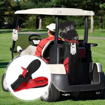 Держатель для дыма для гольфа, тележка для гольфа, зажим для подставки для дыма, пластиковая сумка для гольфа, зажим для тележки, дымовой маячок, аксессуары для гольфа для мужчин, гольфисты оранжевый