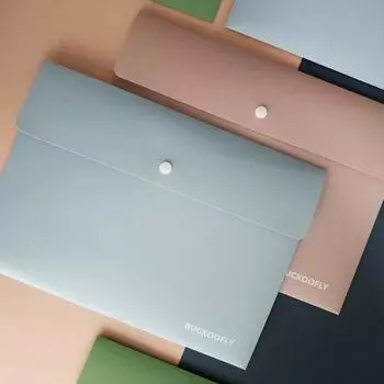 Держатель для файлов, водонепроницаемый прозрачный визуальный конверт формата А4, расширяющаяся папка для файлов, школьные принадлежности 23cm зелёный