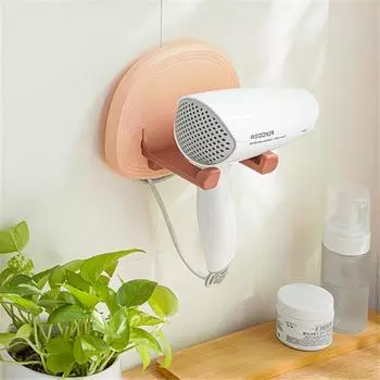 Держатель для фена для ванной комнаты, вешалка для фена без перфорации, настенный держатель для сушилки воздуха для ванной комнаты зелёный