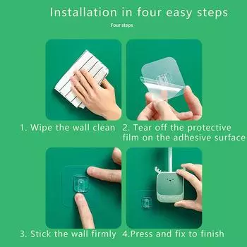 Держатель для фена на 180°, регулируемая самоклеящаяся полка для фена, настенное крепление для ванной комнаты, универсальная подставка, милый мультяшный стеллаж для хранения yellow