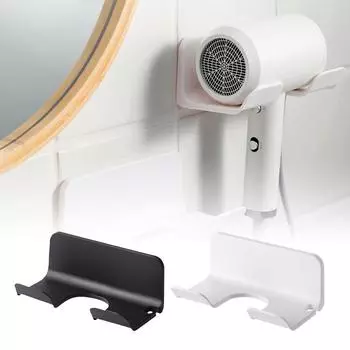 Держатель для фена настенная полка для ванной комнаты без сверления пластиковая подставка для фена с ящиком для хранения держатель для туалетного вентилятора полка