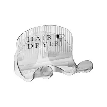 Держатель для фена, настенный выпрямитель для волос, фен, подставка для волос, органайзер для ванной комнаты, полки, самоклеящаяся пластиковая стойка для хранения A