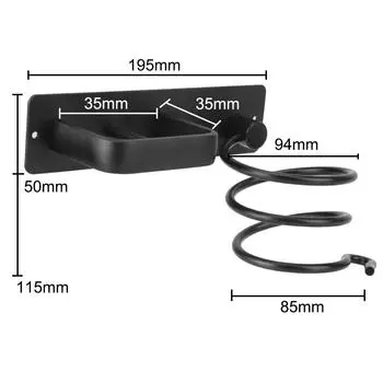 Держатель для фена, органайзер, держатель для выпрямителя для волос, стеллаж для хранения, настенная полка для ванной комнаты, аксессуары для хранения серебряный