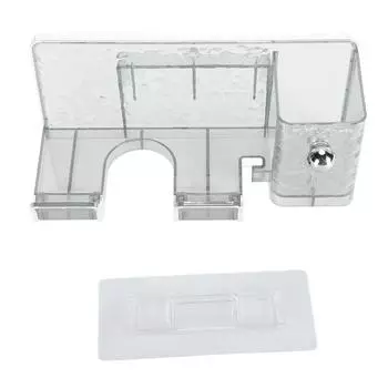 Держатель для фена пластиковый настенный клейкий органайзер для фена с водяной рябью для волос чистый