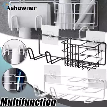 Держатель для фена Полка для выпрямителя волос Полка для хранения вещей Настенные полки Полки для вентиляторов Аксессуары для органайзера для ванной комнаты Type B