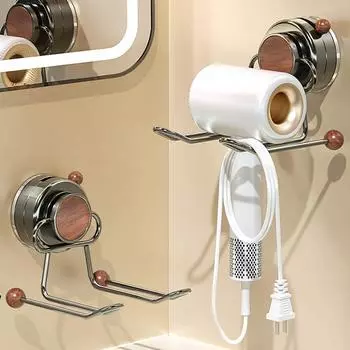 Держатель для фена с присоской без проколов, утюг, стойка для фена для дома