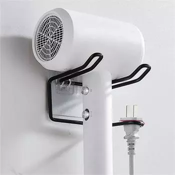 Держатель для фена, самоклеящаяся подставка для фена, настенная вешалка для сушилки, вешалка для фена из нержавеющей стали, аксессуары для ванной комнаты