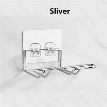 Держатель для фена, стойка для парикмахерской, салона, для хранения выпрямителей, органайзер, подставка для фена из нержавеющей стали, настенный кронштейн прозрачный