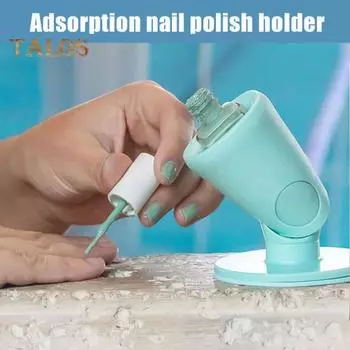 Держатель для флакона с лаком для ногтей, подставка с зажимом, защита от проливания, маникюрный инструмент для ногтей, регулируемый шарнир, аксессуары для лака для ногтей baby голубой