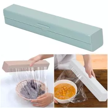 Держатель для фольги, резак, диспенсер для алюминиевой фольги и пленки, резак для пищевой пленки, диспенсер для кухонных принадлежностей для хранения, кухонная утварь синий