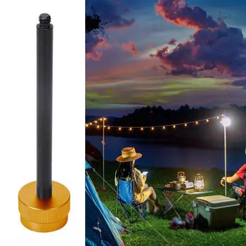 Держатель для фонаря бензобака для кемпинга, расширяемый стержень с резьбой 1/4 для использования на открытом воздухе Style D