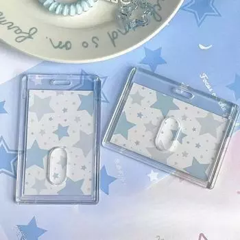 Держатель для фотокарт Kpop, синий, розовый, чехол для карточек Idol, водонепроницаемый протектор, держатель для карточек Bus, сумка, подвеска, школьные канцелярские принадлежности