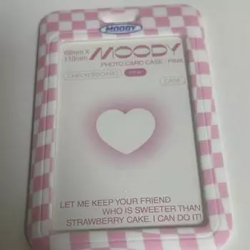 Держатель для фотокарточек Moody Checkerboard розовый
