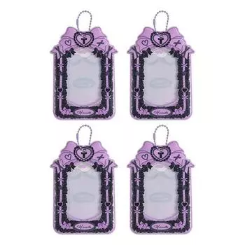 Держатель для фотокарточек Youms Ribbon, фиолетовый, 4 шт.