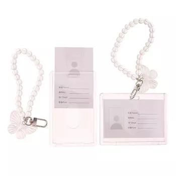 Держатель для фотокарты Crystal Butterfly, прозрачный, 3-дюймовый, акриловый, для фотографий, кредитной карты, удостоверения личности, банковской карты, защитный чехол, брелок, подвеска