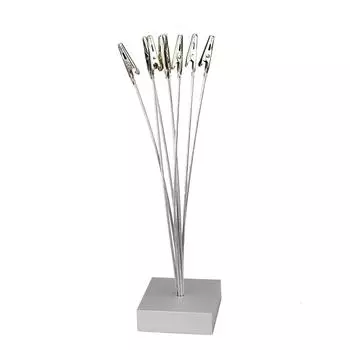 Держатель для фотоклипс на серебряной основе, зажимы для номера стола, домашний офисный органайзер для бумаги, свадебные фотографии в стиле дерева