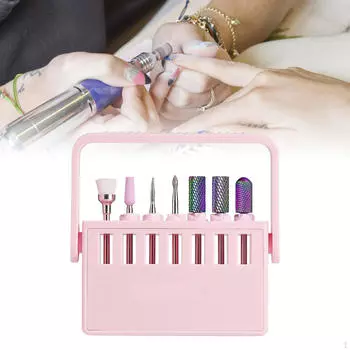 Держатель для фрез для ногтей/ Подставка для ногтей/ Профессиональный художественный инструмент/ Маникюр для акриловых ногтей