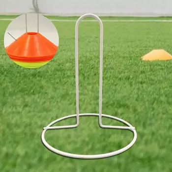 Держатель для футбольных конусов, диски, полка, держатель для дисков, удобная экономия места, маркеры футбольного поля White L