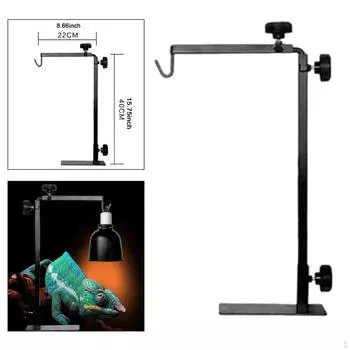 Держатель для греющегося светильника для амфибий, гусеничный обогреватель, многофункциональный, устойчивый, для лазания, для домашних животных 22cmx40cm