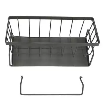 Держатель для губки для кухонной мойки из углеродистой стали, многофункциональный дозатор мыла, кухонный органайзер, серый серый