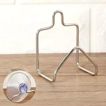 Держатель для губки для кухонной раковины, полированная поверхность, устойчивая к ржавчине, простая установка, органайзер для ванной комнаты с присоской 1pc