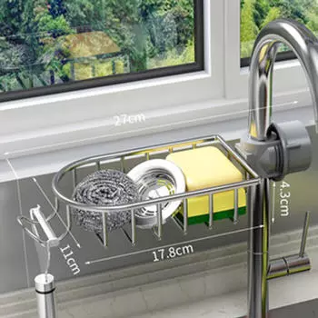 Держатель для губки для смесителя, скруббер, органайзер, стойка для кухонной мойки