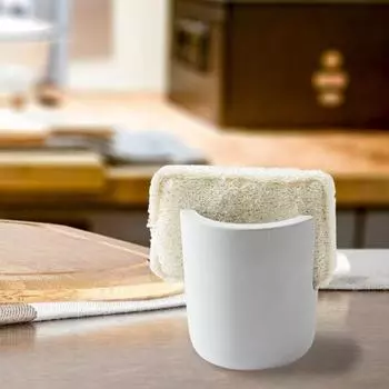 Держатель для губки из диатомита, кухонная раковина, водопоглощающая раковина, сушилка для камня, быстросохнущая губка для посуды, органайзер для кухни, ванной комнаты коричневый