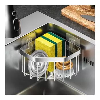 держатель для губки из нержавеющей стали кухонный держатель для губки полка для губки держатель для губки для раковины держатель для моющего средства для кухни сливная полка для хранения на кухне