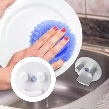 Держатель для губки Раковина Caddy Вентилируемый дизайн Компактный размер Можно мыть в посудомоечной машине Простая установка Раковина для ванной комнаты белый