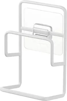 Держатель для губки с крючком для пленки Yamazaki Jitsugyo 7017, двойной, белый, диаметр 6 см, высота 13 см, не держатель для губки Tower, легко устанавливается в любом положении, прибл.. В7.3