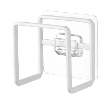 Держатель для губки Yamazaki Jitsugyo Film Hook, белый, приблизительно Ш6 x В6 см, крючок, не держатель для губки Tower, легко устанавливается в любом положении, корпус 6621 D4,5 белый