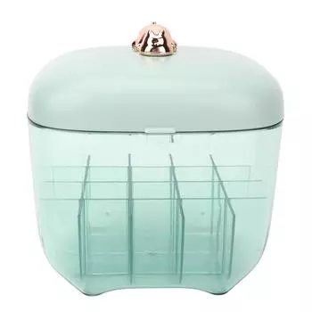 Держатель для губной помады, пыленепроницаемый, прозрачная подставка для хранения большой емкости с зеркалом для стола