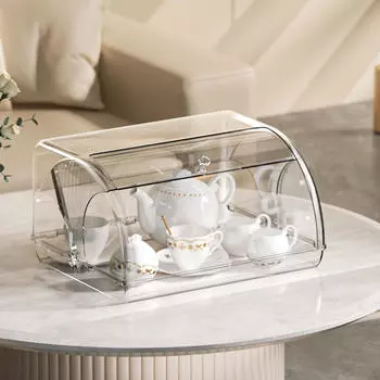 Держатель для хлебницы Keeper Roll Top Большая вместительная коробка для хранения хлебобулочных изделий Clear lid