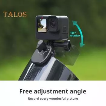 Держатель для хранения экшн-камеры на мотоцикле, простая установка, универсальная высокопрочная подставка для экшн-камеры GoPro GO3S/для Pocket чёрный