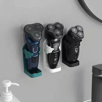 Держатель для хранения электробритвы, компактный органайзер, настенные аксессуары для ванной комнаты зелёный