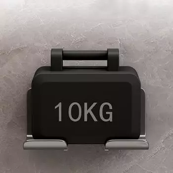 Держатель для хранения Держатель для фена Настенная стойка Полка для ванной комнаты Полки для хранения Аксессуары Полки Кронштейн для хранения щеток для волос серый