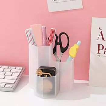 Держатель для хранения канцелярских принадлежностей, простой модный декоративный ящик для хранения кистей, 3 решетки, органайзер для ювелирных изделий для школы зелёный