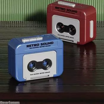 Держатель для хранения ключей, музыкальный брелок, диктофон для записи и воспроизведения музыки, украшения, памятный подарок для пар красный