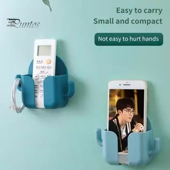 Держатель для хранения, многофункциональная универсальная настенная вешалка для хранения с дистанционным управлением без перфорации для дома белый